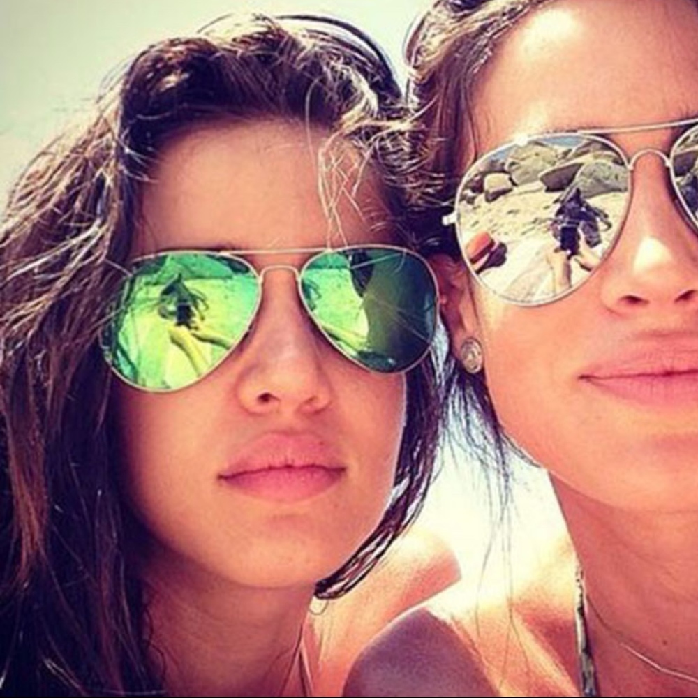 Aviator Reflective Green Sunglasses